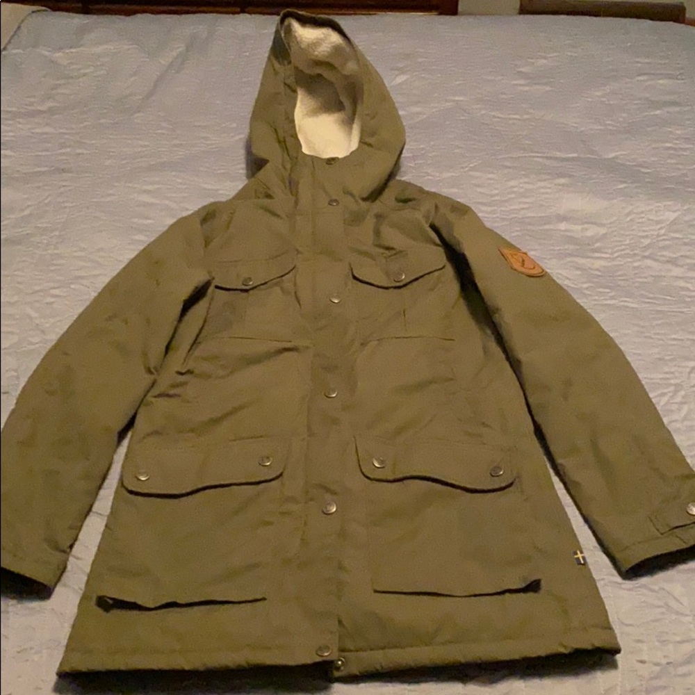 EUC Fjallraven Greenland Winter Parka Green XXS